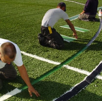 Tennis Artificial Grass installing