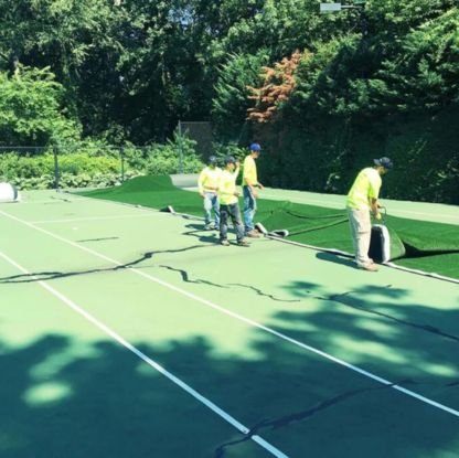 Tennis Artificial Grass installing (3)