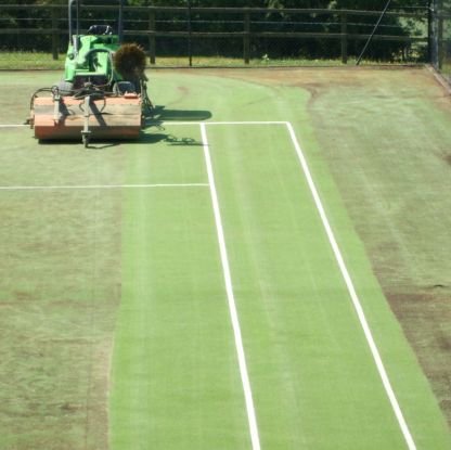 Tennis Artificial Grass installing